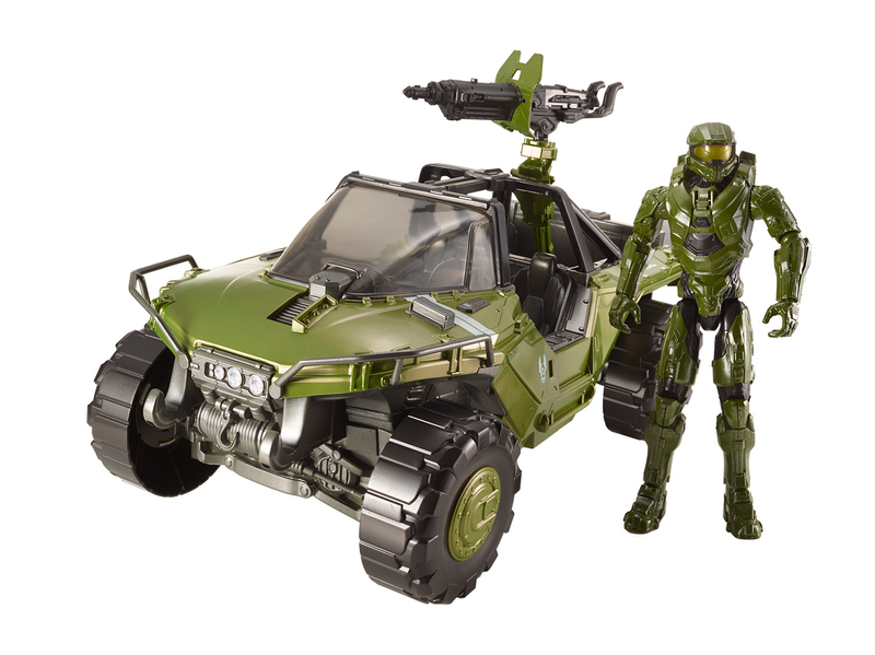 Halo Warthog + 12” Master Chief (SRP: $49.99) – Step into the Halo universe with the Warthog deluxe vehicle and figure. Recreate epic missions with the UNSC’s premier ground transportation vehicle in epic scale, complete with a rotating weapon turret to fit your favorite Spartan or Covenant figures. Includes fully articulated, removable 12” Master Chief figure.
